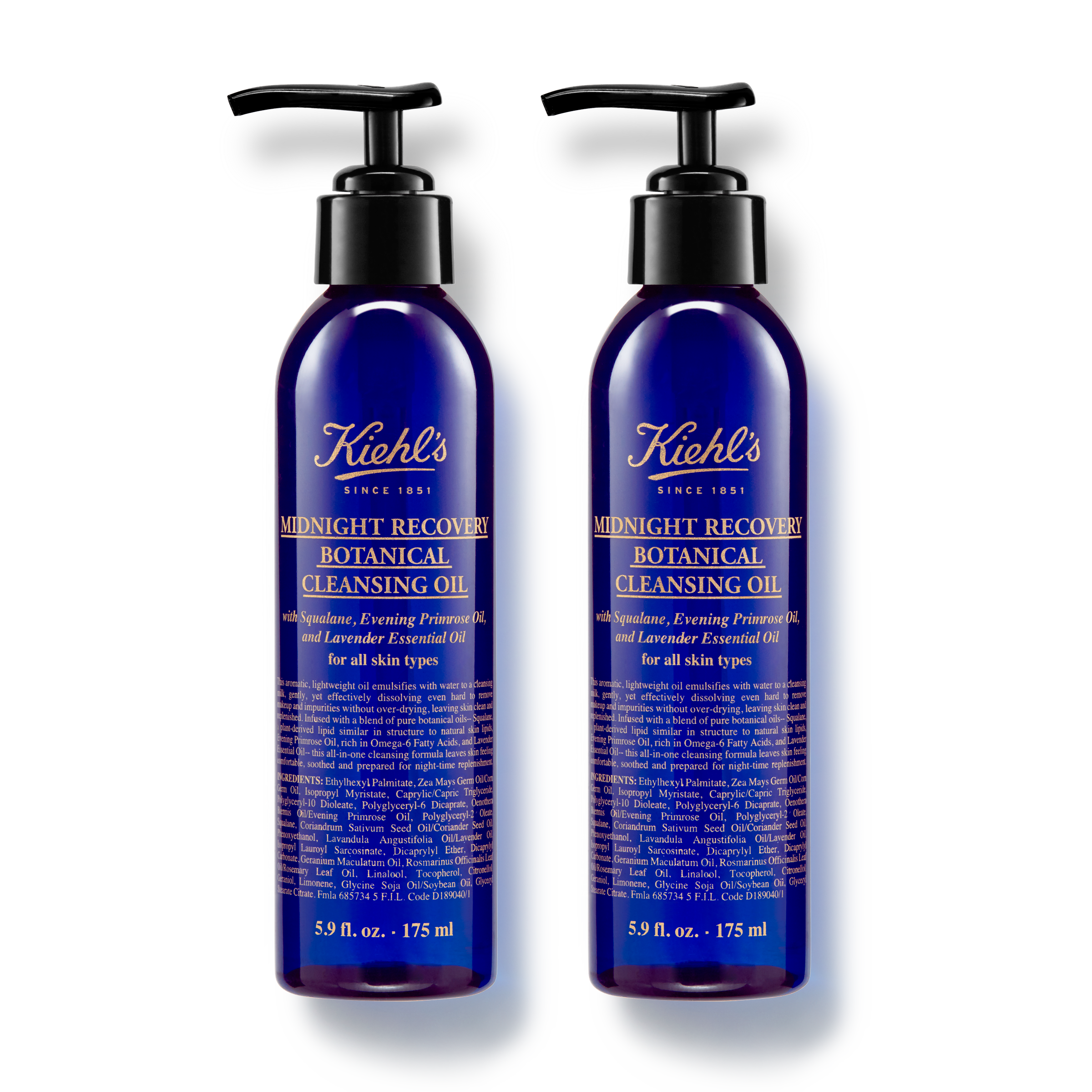 Kiehl's Midnight Recovery Botanical Cleansing Oil Duo– Oil Cleanser